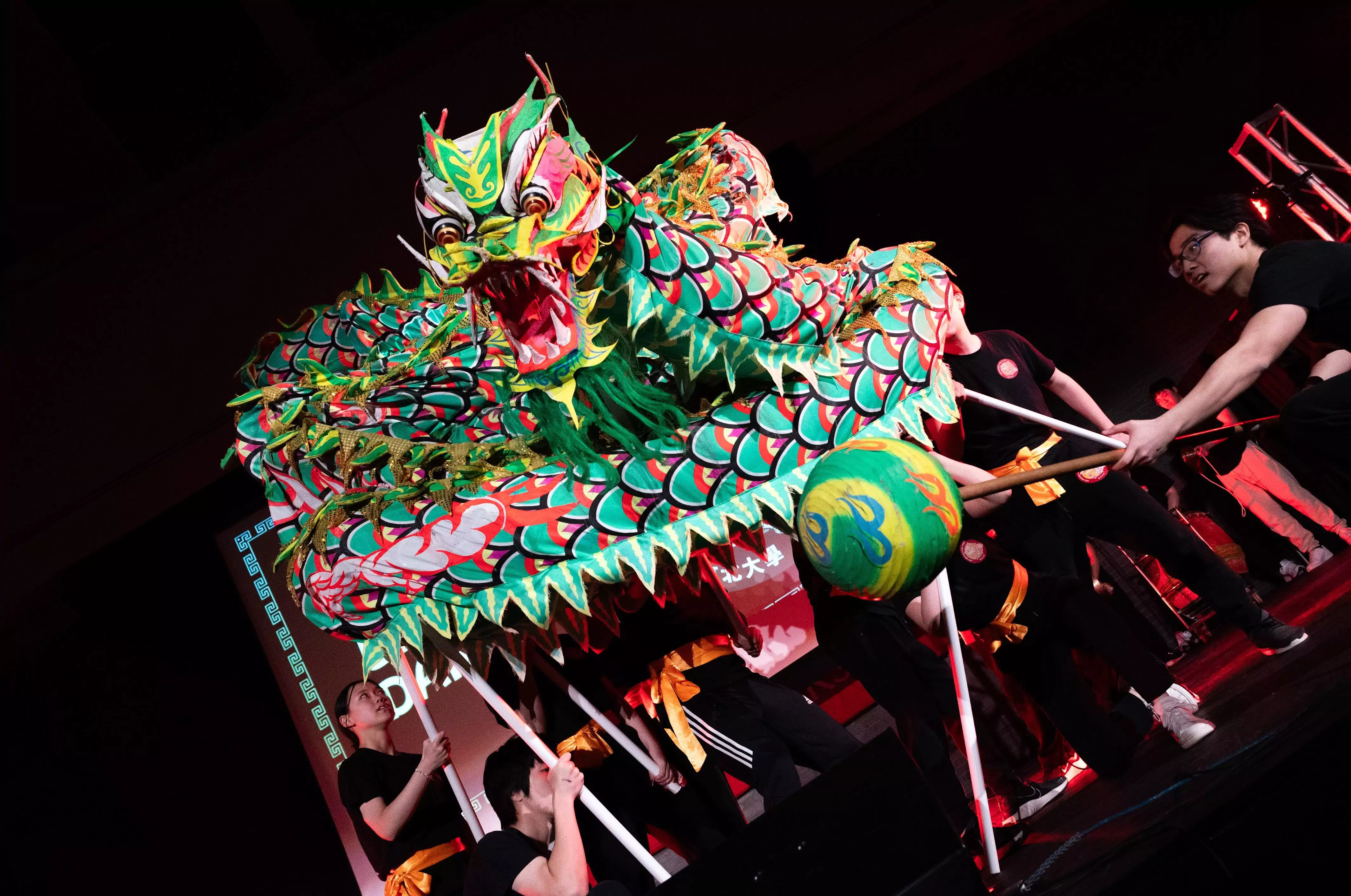 Dragon Dance Performance at BU TASA Night Market: Treasures of Taiwan